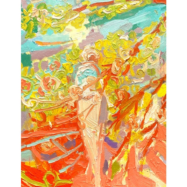 Contemporary Golden Island. Impressionist Oil Painting by Paul Wadsworth For Sale - Image 3 of 3