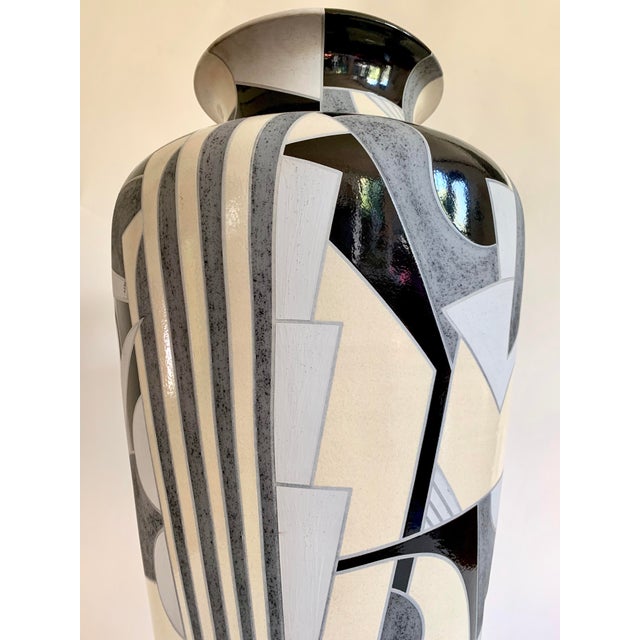 Ceramic Monumental Ceramic Floor Vase For Sale - Image 7 of 11
