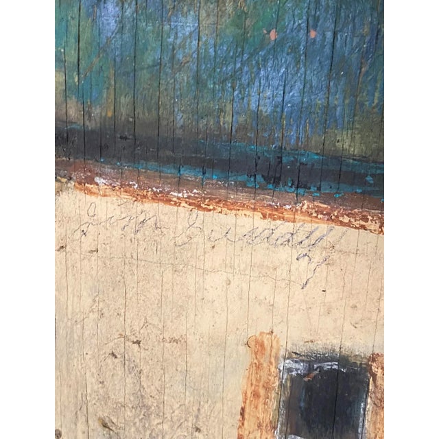 Wood Jimmy Lee Sudduth Folk Art Painting Gristmill 1970’s For Sale - Image 7 of 11