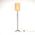 A stylish and extremely well made vintage brass and steel floor lamp with original textured shade. This was made in...