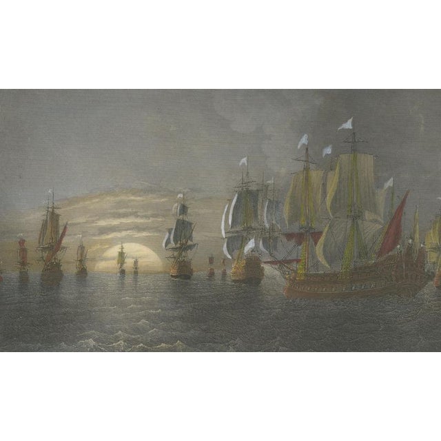 After Baron Théodore Gudin, Chevalier De Saint-Pol Fighting a Dutch Squadron, 1840, Engraving For Sale - Image 4 of 9