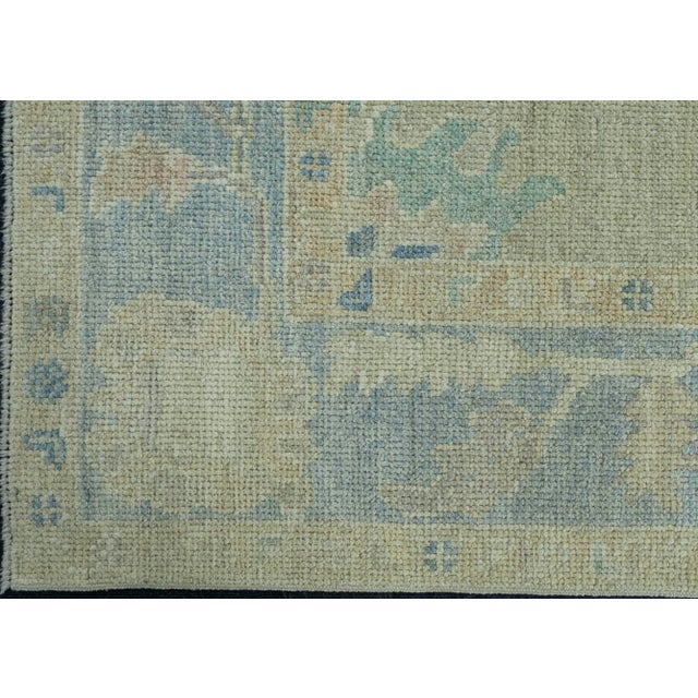 Turkish Oushak Rug 5' x 6'11" #17290 For Sale - Image 4 of 8