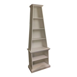 Irwin and Lane White Obelisk Bookcase Etagere For Sale