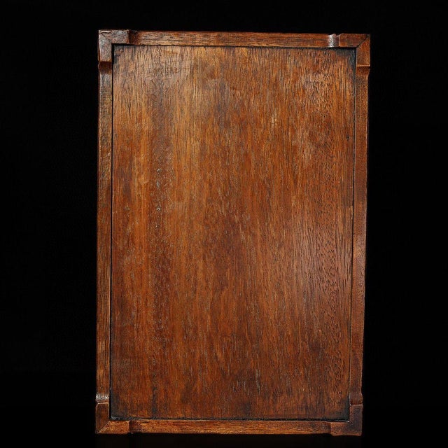 Wood Huali Rosewood Rectangular Tray With Openwork Carving For Sale - Image 7 of 9