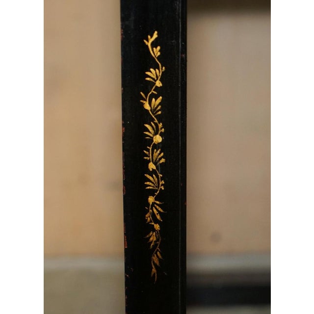 Antique Victorian Chinese Lacquered Side Table, 1880 For Sale - Image 10 of 18