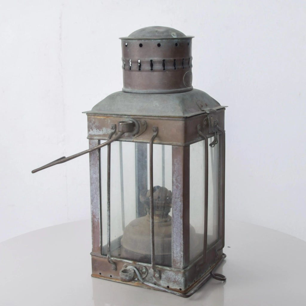 1960s Neptune N R Industrial Brass Ship Lantern | Chairish