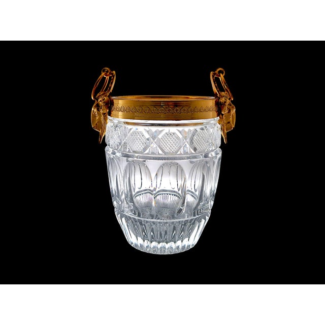 Gold Crystal and Brass Ice Bucket with Aries Decoration, 1970s For Sale - Image 8 of 9