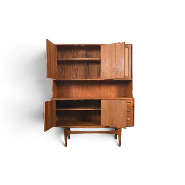 Mid 20th Century Tall G Plan Fresco Teak + Cane Credenza / Sideboard For Sale - Image 9 of 13