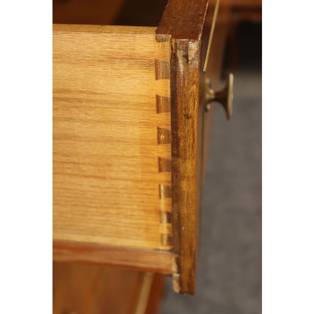 Traditional 1960's French Empire Style 6 Drawer High Chest For Sale - Image 3 of 7