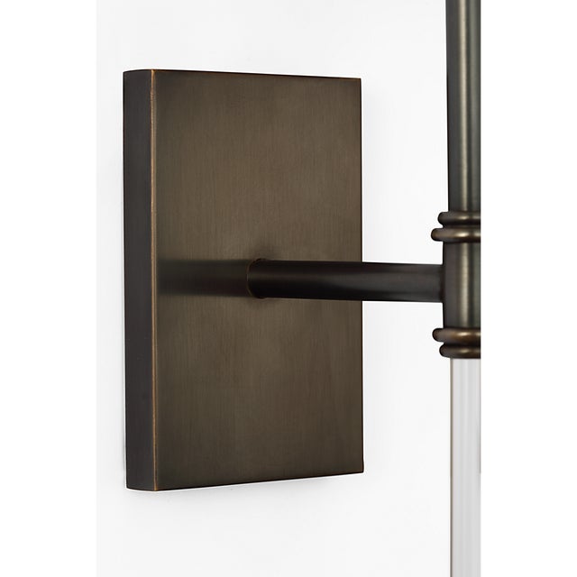 Suzanne Kasler for Visual Comfort Signature Camille 16" Sconce in Bronze with Linen Shade For Sale - Image 9 of 15