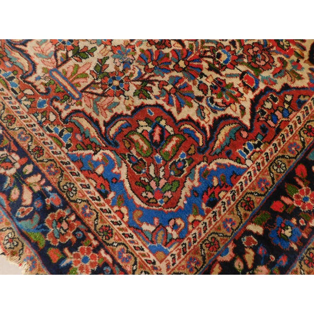 Persian 1940s Hand Made Persian Rug 4'10"x 7' For Sale - Image 3 of 12