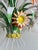 Vintage European Floral Tole Chandelier with Frosted Glass Tulip Shades, 1970s For Sale - Image 4 of 13