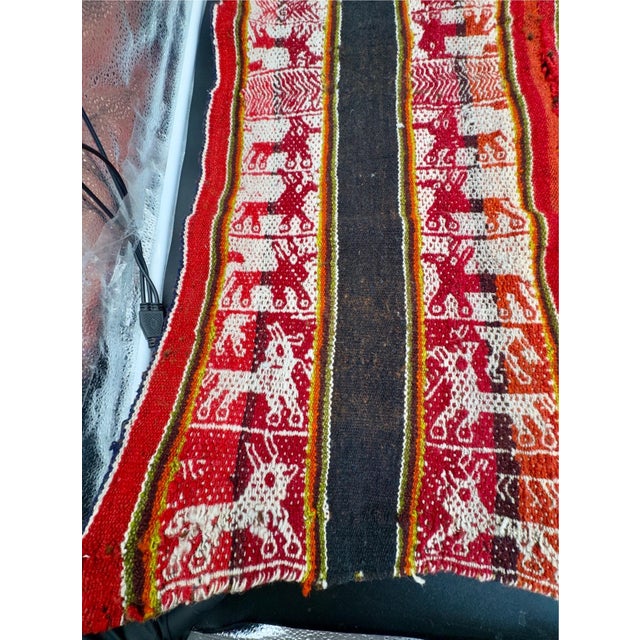 Vintage Q’ero Mestana / Peruvian Aguayo Cloth For Sale In New York - Image 6 of 15