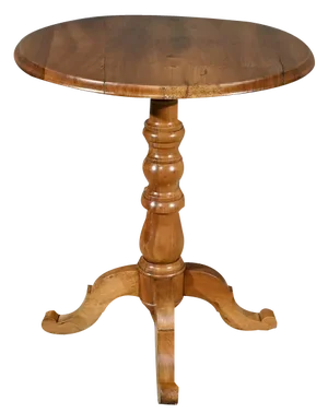 Small 19th Century Louis Philippe Walnut Pedestal Table