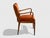 Orange Osvaldo Borsani, Italian Modern, Cherrywood, Velvet, Armchair, Italy, 1950s For Sale - Image 8 of 10