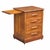 Wood Antique Victorian Oak Four Drawer Oak Wood File Cabinet With Pull Out Work Tab For Sale - Image 7 of 12