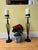 Black Large Cast Iron Candleholders, Set of 2 For Sale - Image 8 of 9