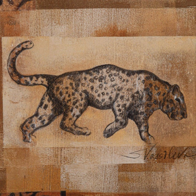 Contemporary Framed Poster of Leopard For Sale - Image 3 of 11