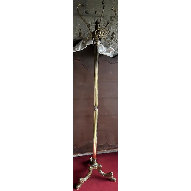 Vintage Brass Coat Rack, 1970s For Sale - Image 6 of 8
