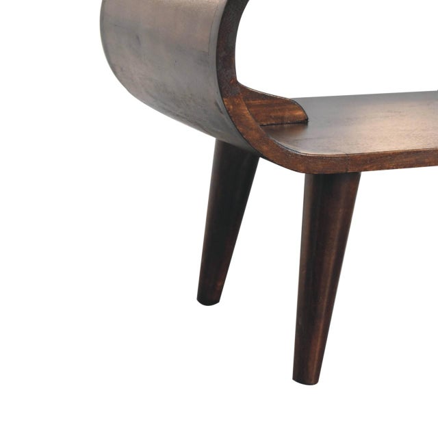 The Walnut-Finish Mango Wood Scandinavian Coffee Table brings a refined balance of craftsmanship, character, and everyday...