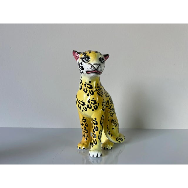 Vintage Ceramic Cheetah Figurines a Pair Chairish