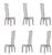 Italian White Bamboo Chairs, 1970s, Set of 6 For Sale