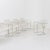 Set of six Modernist dining chairs by Ernesto Radaelli. Chrome plated steel frames and leather upholstered seats.