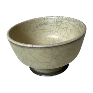 Craquele Glazed Ceramic Sugar Bowl from Royal Copenhagen, 1960s