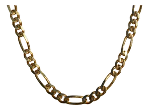 Men's 14 Karat Yellow Gold Figaro Chain