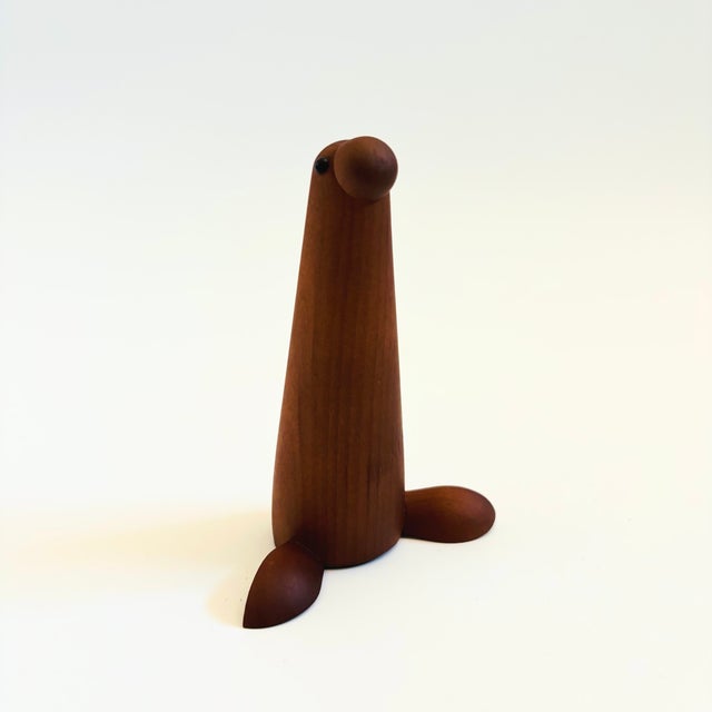 Mid-Century Modern MCM Senshukai Wood Royal Pet - Sea Lion For Sale - Image 3 of 7