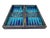 Handmade Wooden Backgammon & Chess Board Lapis, Turquoise & Mother of Pearl For Sale - Image 11 of 14