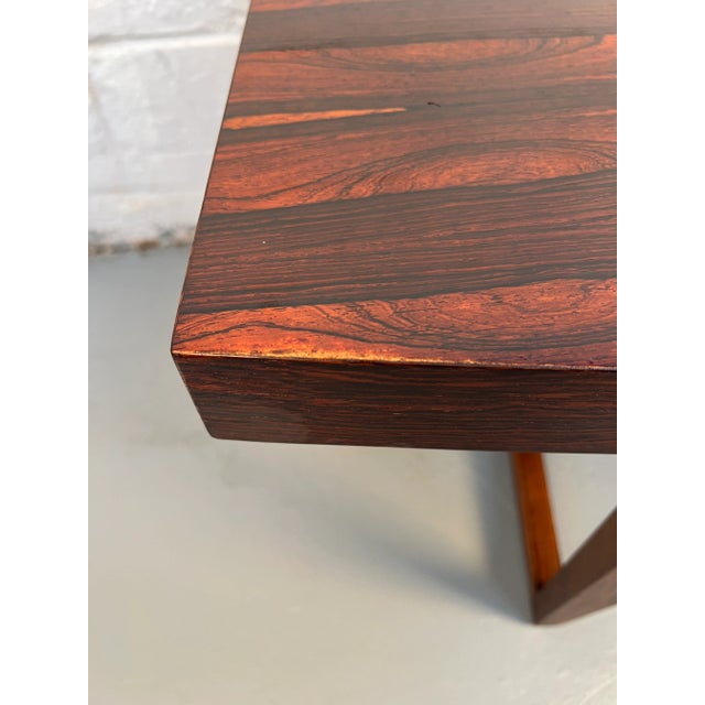 Mid 20th Century Curved Danish Rosewood Coffee Table For Sale - Image 9 of 9