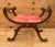 Late 20th Century Late 20th Century Designer Galimberti Lino Regency Curule Bench For Sale - Image 5 of 12