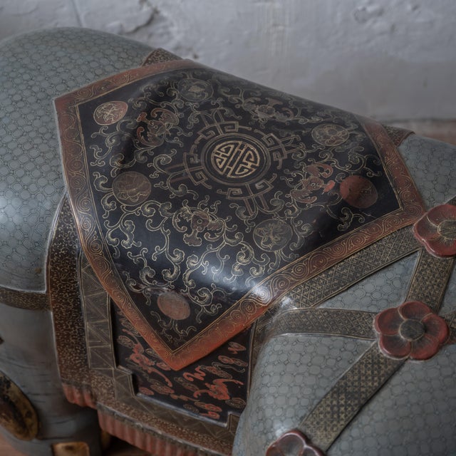 A Pair of Chinese Export Elephant Garden Stools For Sale - Image 15 of 18