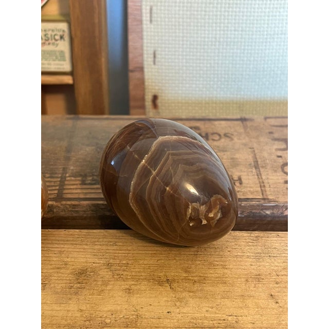 Vintage Marble Eggs- Set of 2 For Sale In Seattle - Image 6 of 6