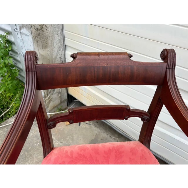 Set of 6 19th Century Mahogany English Regency Dining Chairs For Sale - Image 4 of 10