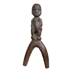 Superb /Unique Old Lobi Female Figural Sling Shot Burkina Faso African