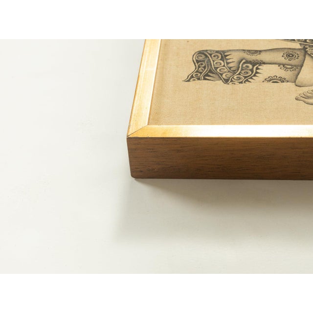 Made Suwedja, Batuan Style Drawing, Ink on Paper For Sale - Image 5 of 6