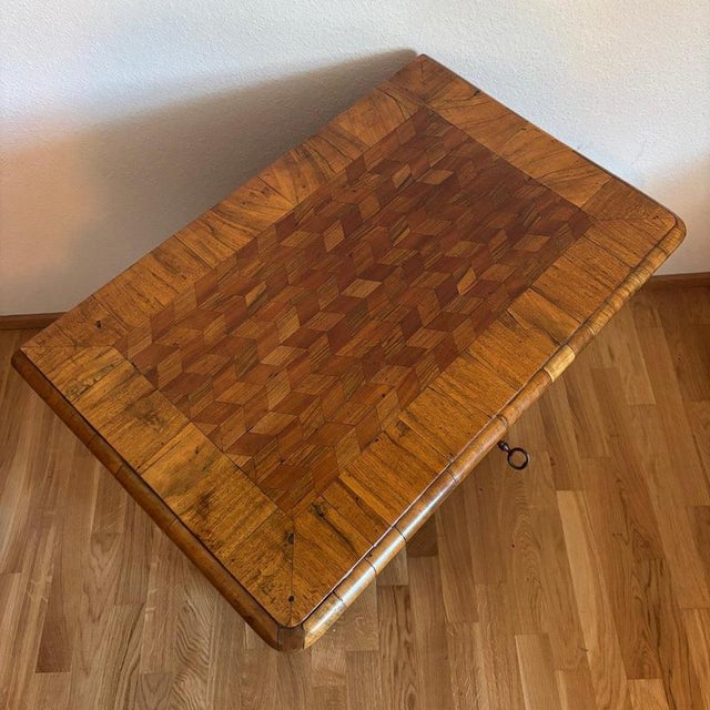 Antique Louis XVI Style Chest of Drawers in Walnut Marquetry, 1780s For Sale - Image 11 of 18