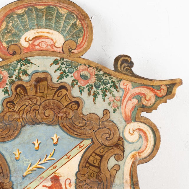 Late 19th Century Late 19th Century Hand Painted Italian Architectural Accent For Sale - Image 5 of 11