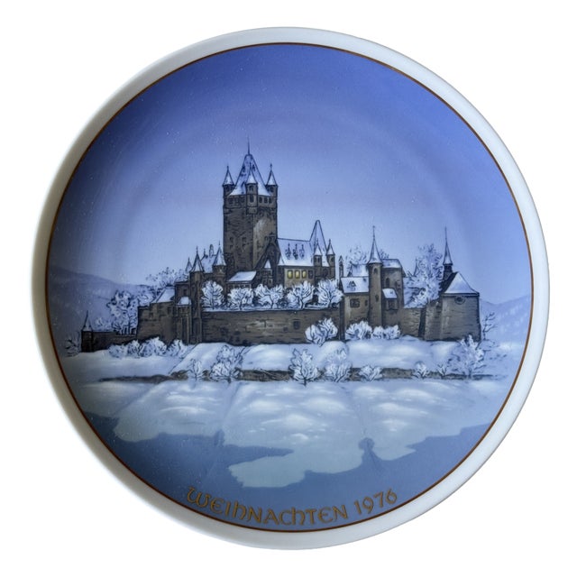 Vintage Classic Rose Collection Cochem Christmas Plate by Helmut Drexler for Rosenthal, Germany, 1976 For Sale