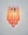 Vintage Pink Glass Petals Drop Wall Sconces, 1990s, Set of 2 For Sale - Image 10 of 16