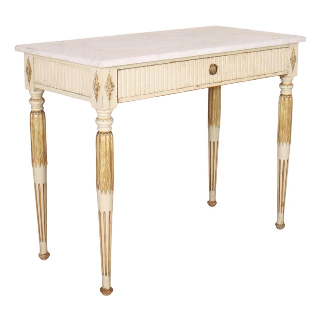 Swedish Painted Side Table, 1890s For Sale