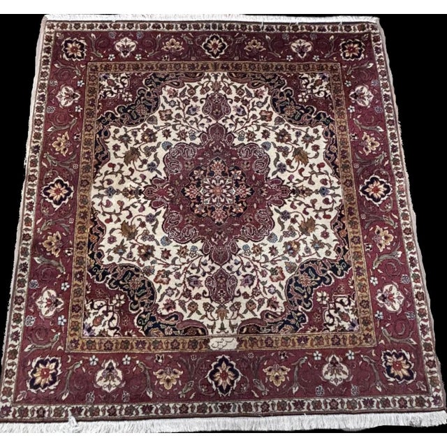 Vintage Keschan Oriental Rug, 1960s For Sale - Image 6 of 6