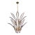 Vistosi "Palms" Murano Glass Style Chandelier, 1970 For Sale