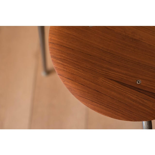 Danish Modern Round Teak Stacking Dot Stool End Table For Sale - Image 16 of 17