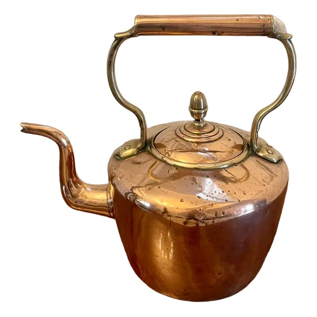 George III Copper Kettle, 1800s For Sale