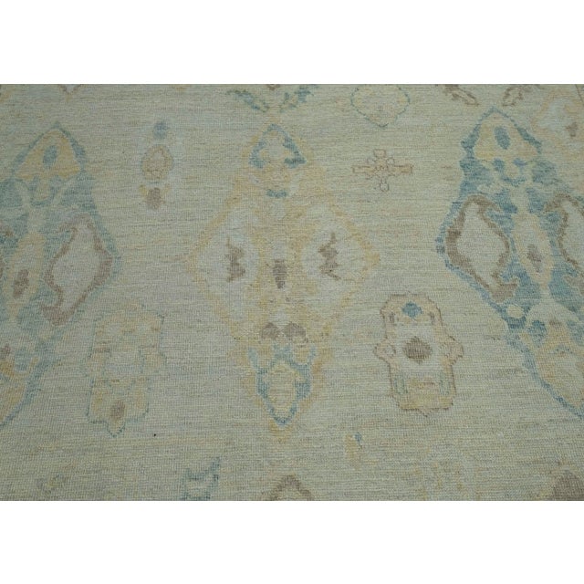 Turkish Oushak Rug 10' x 14'1" #18643 For Sale In Houston - Image 6 of 8