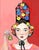 Impressionist House Hat, Gaia, Mid Century Modern Impressionist Portrait Oil Painting For Sale - Image 3 of 7
