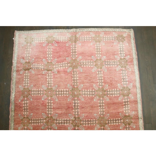 Vintage Turkish Konya Rug - 3'11" x 5'4" For Sale - Image 4 of 6